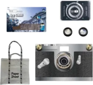 Accessory Bundle 3 - Tote Bag with ICY Chill Filter Card, 6 Prism & Radial Lenses, Old Classic Black Case - Perfect for Camera Protection and Enhanced Photography Effects