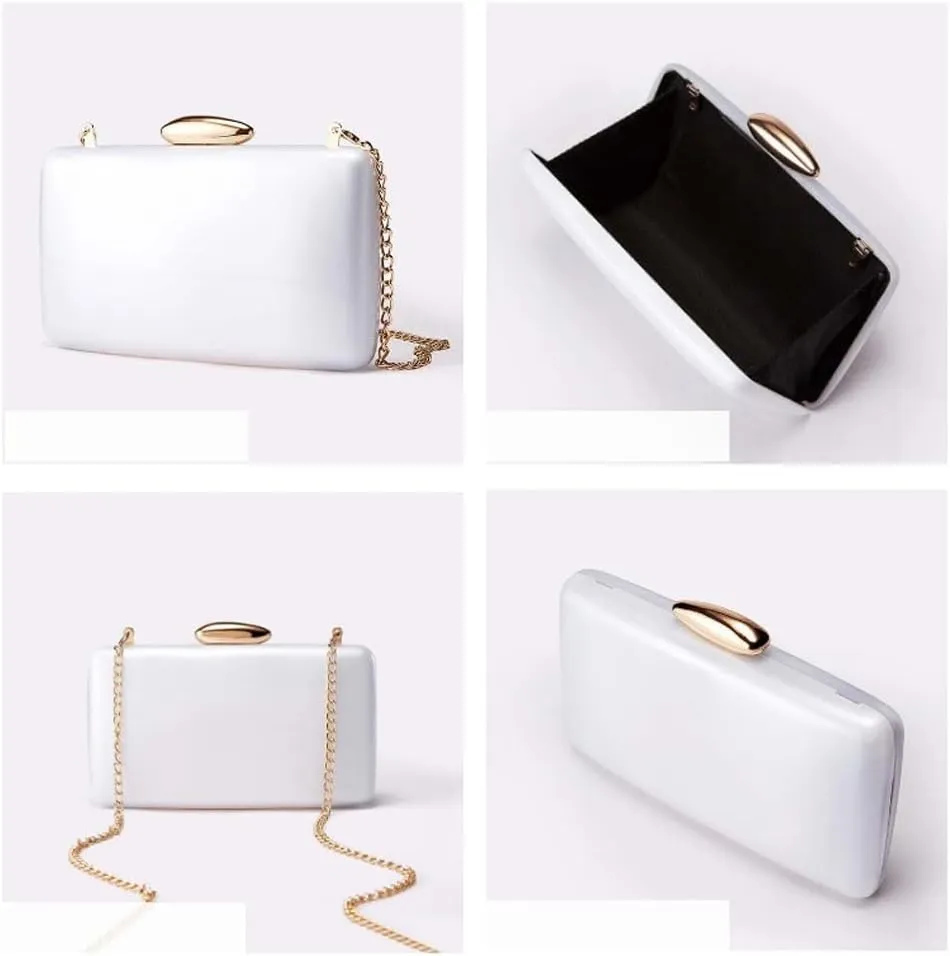 Acrylic Clutch Purse for Women Acrylic Evening Bag Unique Geometric Handbag for Wedding Party Prom
