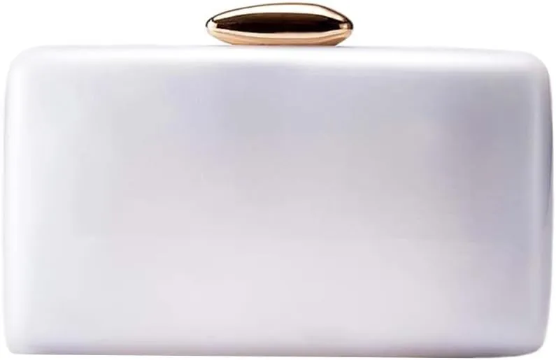 Acrylic Clutch Purse for Women Acrylic Evening Bag Unique Geometric Handbag for Wedding Party Prom
