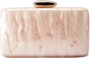 Acrylic Clutch Purse for Women Acrylic Evening Bag Unique Geometric Handbag for Wedding Party Prom