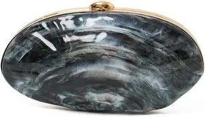Acrylic Clutch Purse for Women Acrylic Evening Bag Unique Shell Handbag for Wedding Party Prom
