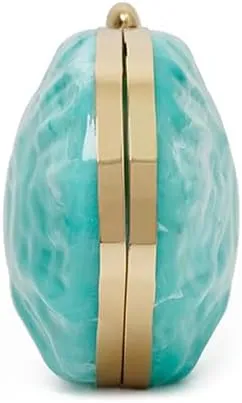 Acrylic Clutch Purse for Women Acrylic Evening Bag Unique Shell Handbag for Wedding Party Prom