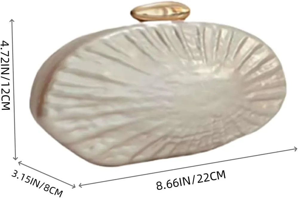 Acrylic Evening Clutch Purses for Women Shell Evening Handbag Unique Purses for Women Wedding Party