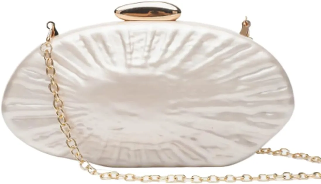 Acrylic Evening Clutch Purses for Women Shell Evening Handbag Unique Purses for Women Wedding Party