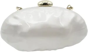 Acrylic Evening Clutch Purses for Women Shell Evening Handbag Unique Purses for Women Wedding Party