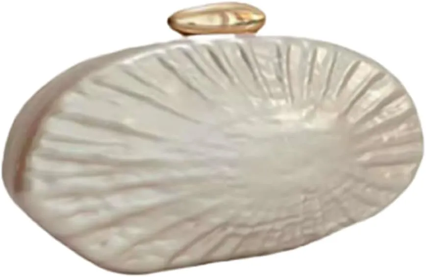 Acrylic Evening Clutch Purses for Women Shell Evening Handbag Unique Purses for Women Wedding Party