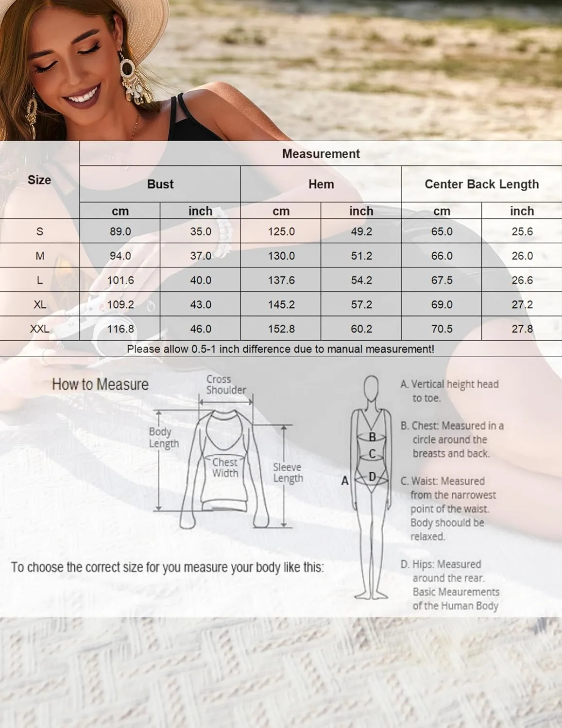 AI'MAGE Womens Swimsuit Coverup Spaghetti Strap Bathing Suit Cover Up Sleeveless Beach Cover Ups Summer Sundress with Pockets