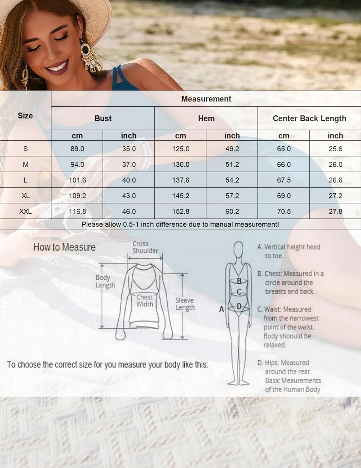 AI'MAGE Womens Swimsuit Coverup Spaghetti Strap Bathing Suit Cover Up Sleeveless Beach Cover Ups Summer Sundress with Pockets