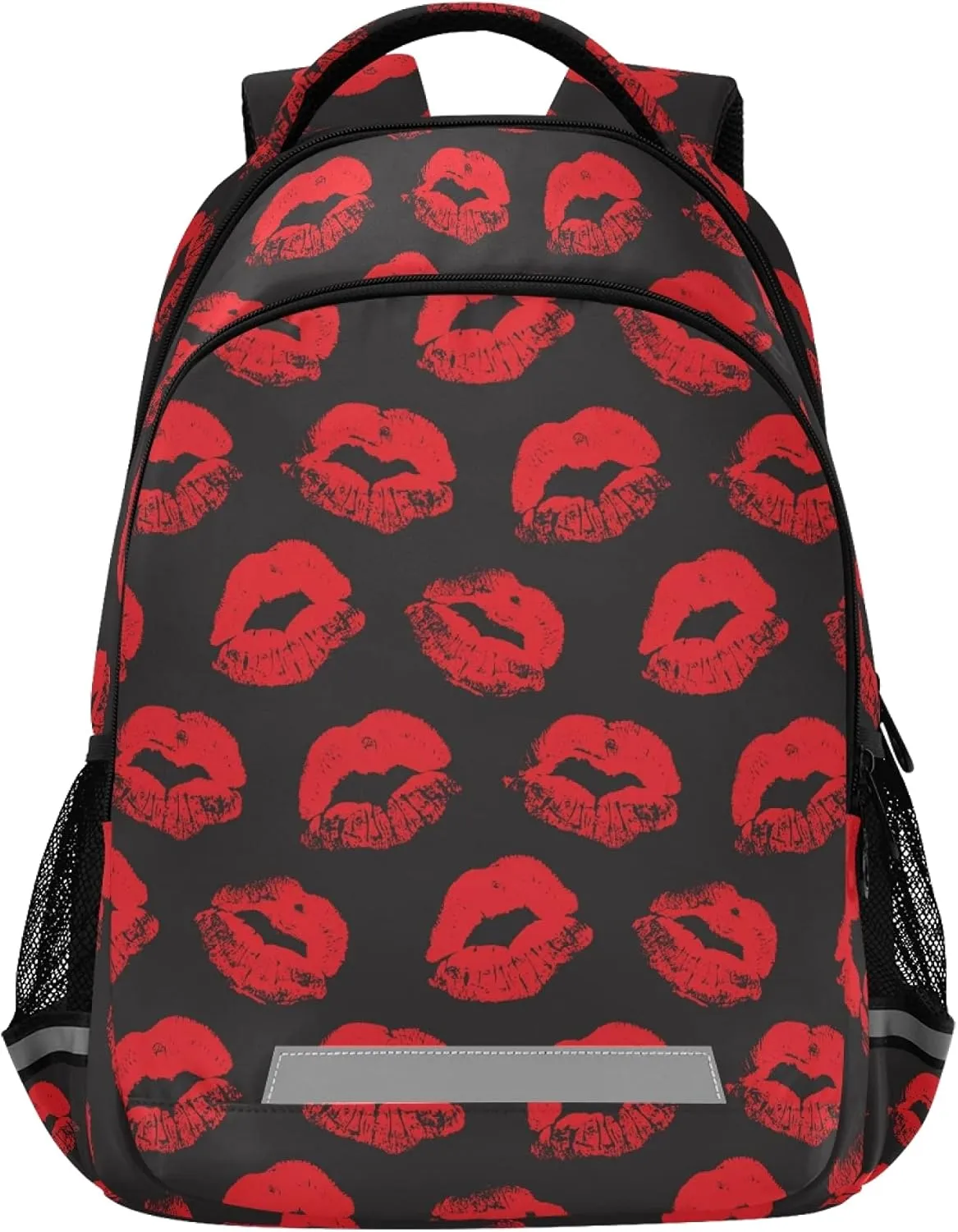ALAZA Sexy Red Lips Kiss Prints Backpack Purse for Women Men Personalized Laptop Notebook Tablet School Bag Stylish Casual Daypack, 13 14 15.6 inch