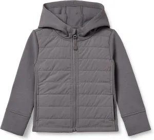 Amazon Essentials Girls and Toddlers' Hooded Full-Zip Active Jacket