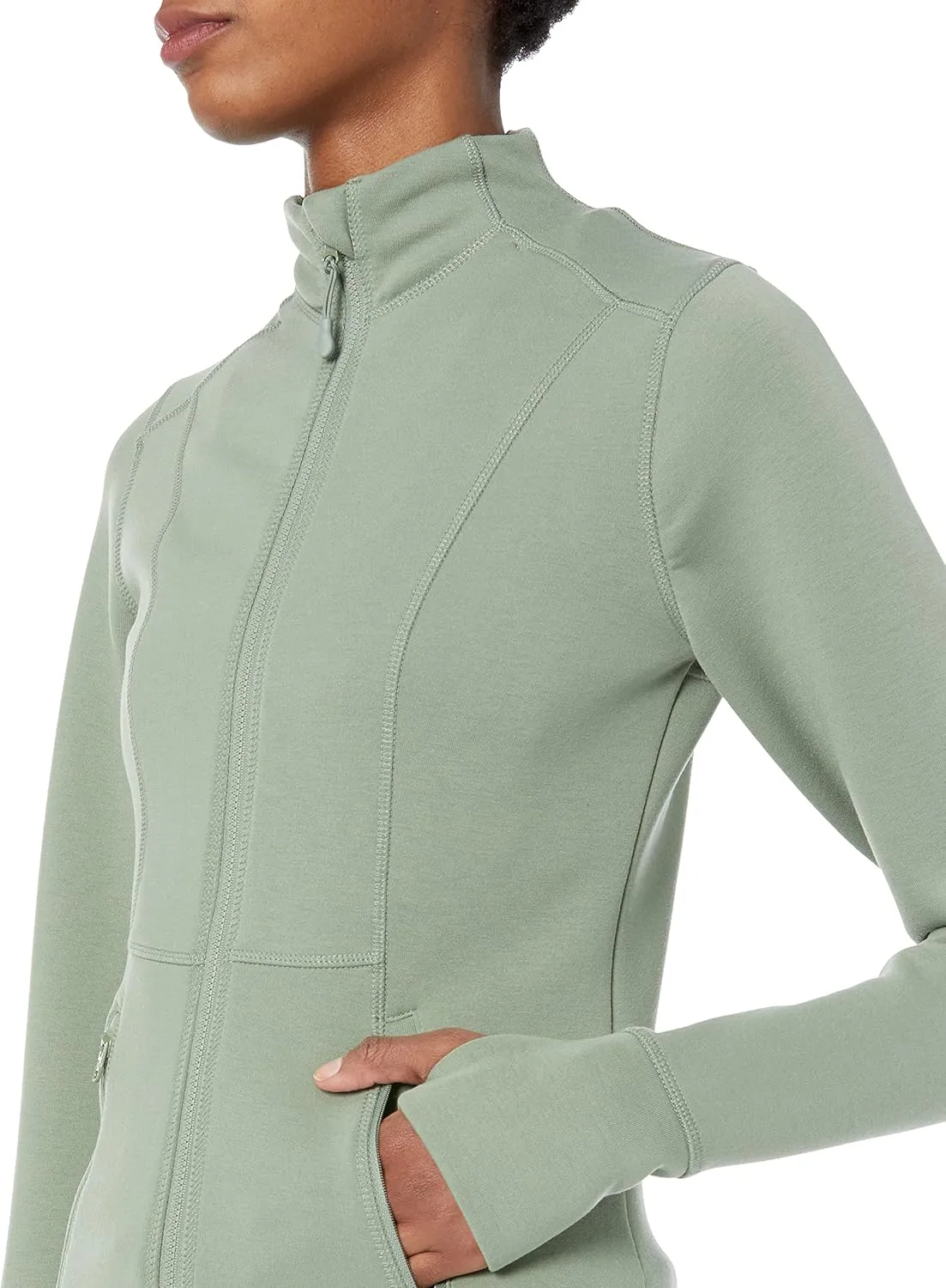 Amazon Essentials Women's Active Sweat Zip Through Jacket