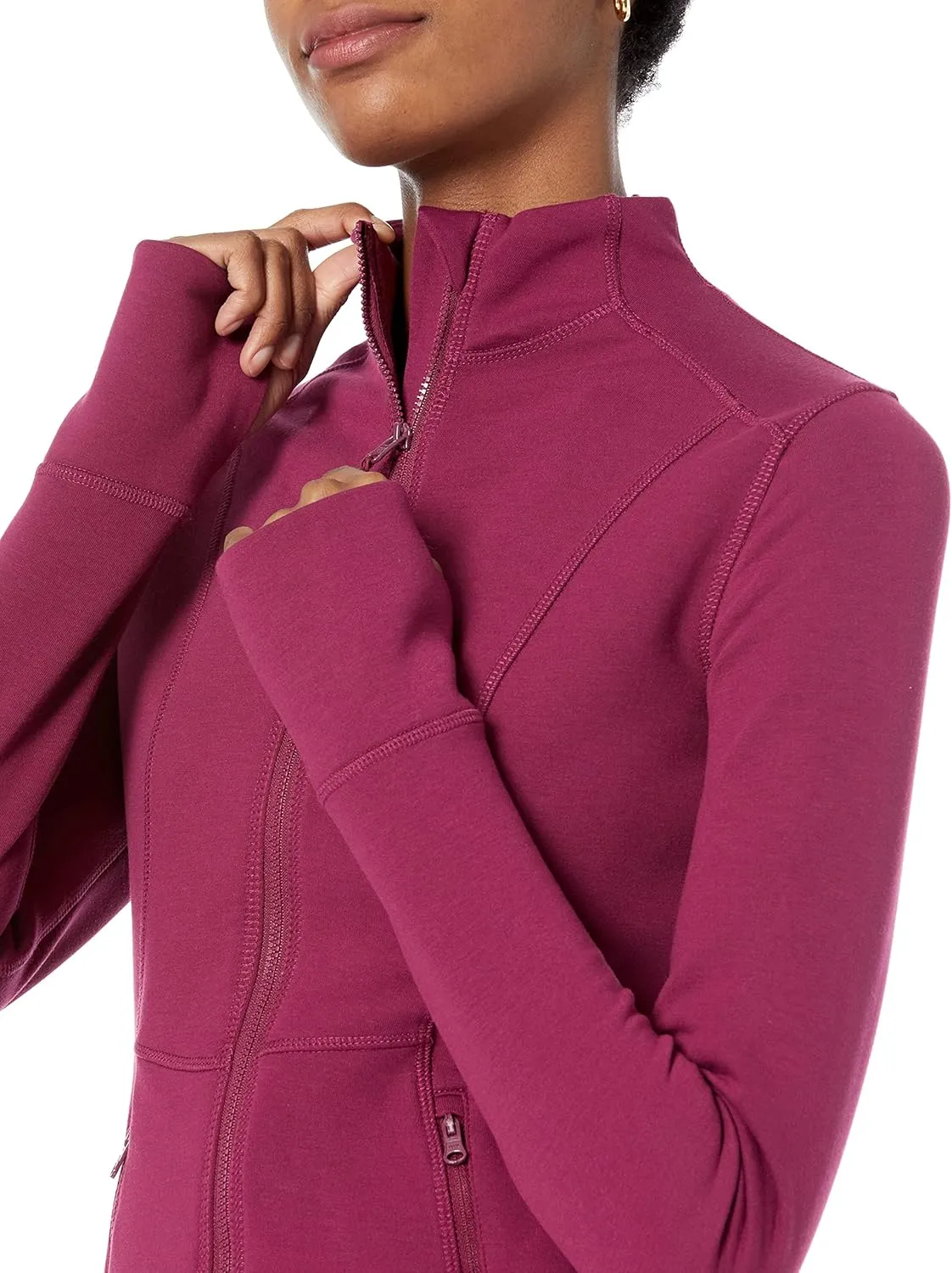Amazon Essentials Women's Active Sweat Zip Through Jacket