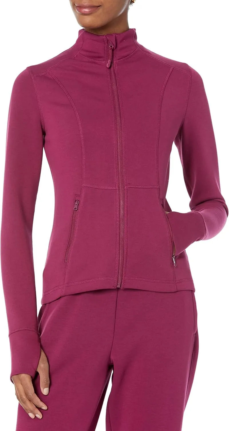 Amazon Essentials Women's Active Sweat Zip Through Jacket