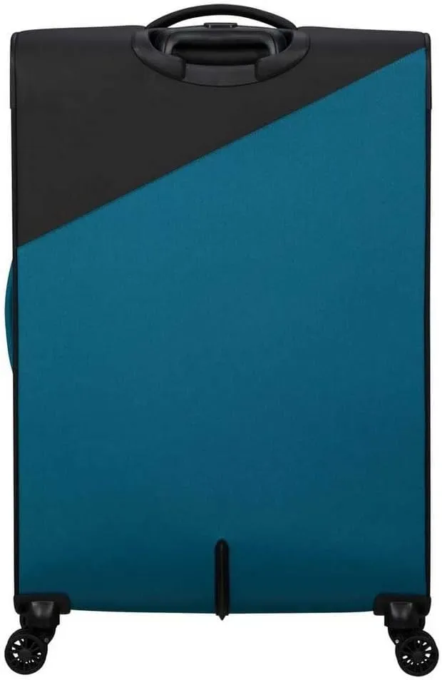 American Tourister Daring Dash Spinner L, Expandable Case, 77 cm, 107/117 L, Black/Blue, Black/Blue, Spinner L (77 cm - 107/117L), Suitcases & Trolleys, Black/Blue, Spinner L (77 cm - 107/117L),