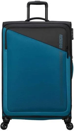 American Tourister Daring Dash Spinner L, Expandable Case, 77 cm, 107/117 L, Black/Blue, Black/Blue, Spinner L (77 cm - 107/117L), Suitcases & Trolleys, Black/Blue, Spinner L (77 cm - 107/117L),