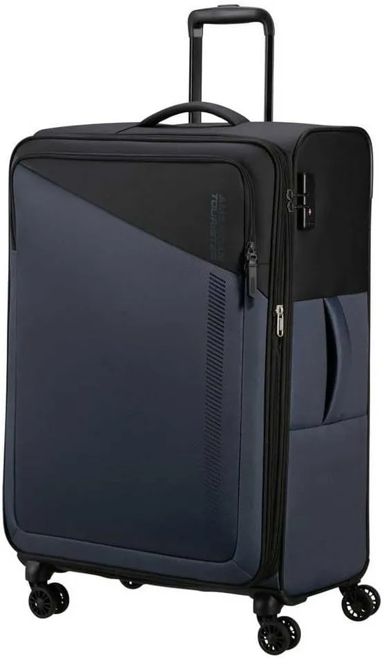 American Tourister Daring Dash Spinner L, Expandable Case, 77 cm, 107/117 L, Black/Grey, Black/Grey, Spinner L (77 cm - 107/117L), Suitcases & Trolleys, Black/Grey, Spinner L (77 cm - 107/117L),