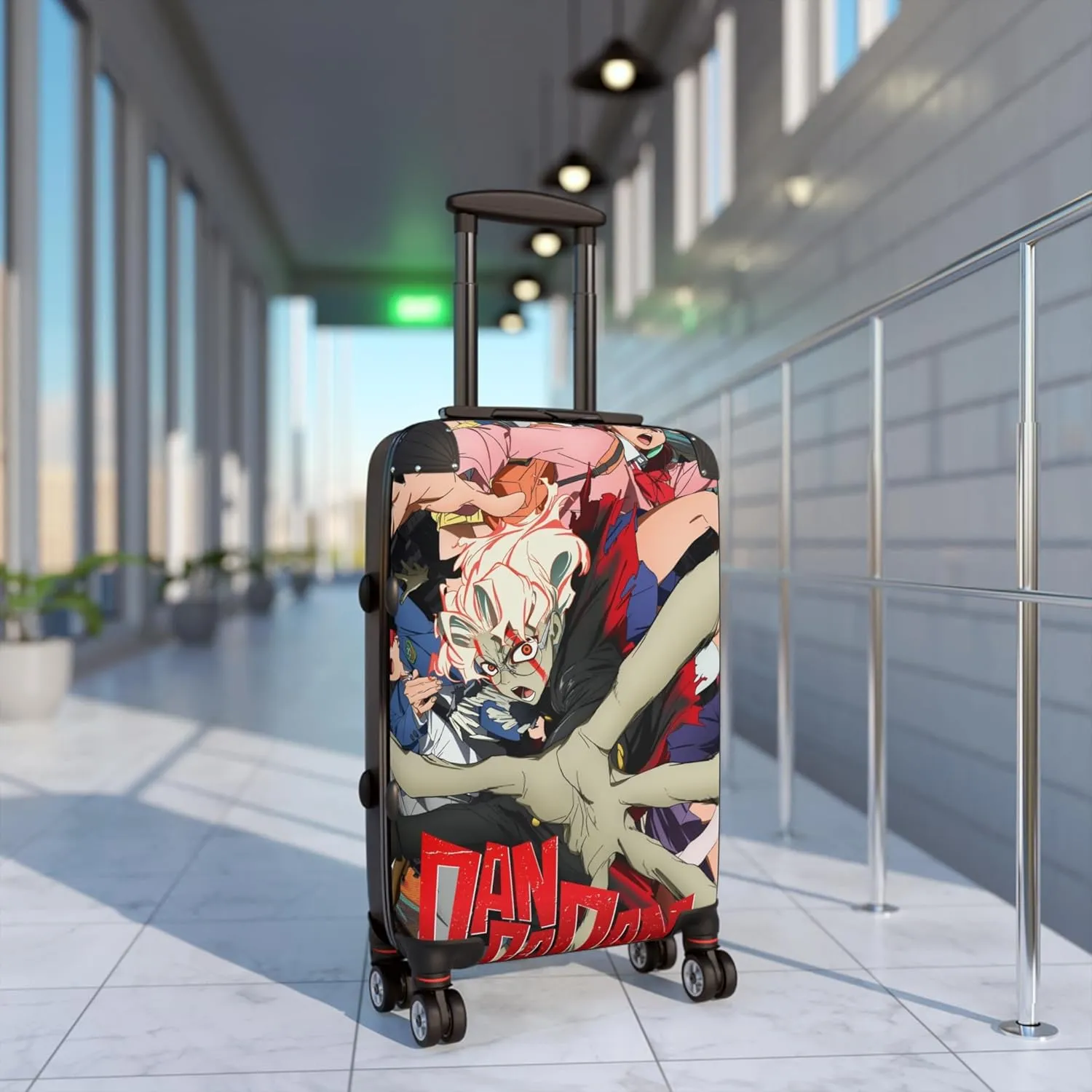 Anime Suitcase - Dandadan Anime Travel Okarun Lover, Luggage, Carry-On Bag, Travel Accessories, Gift for Anime Fans