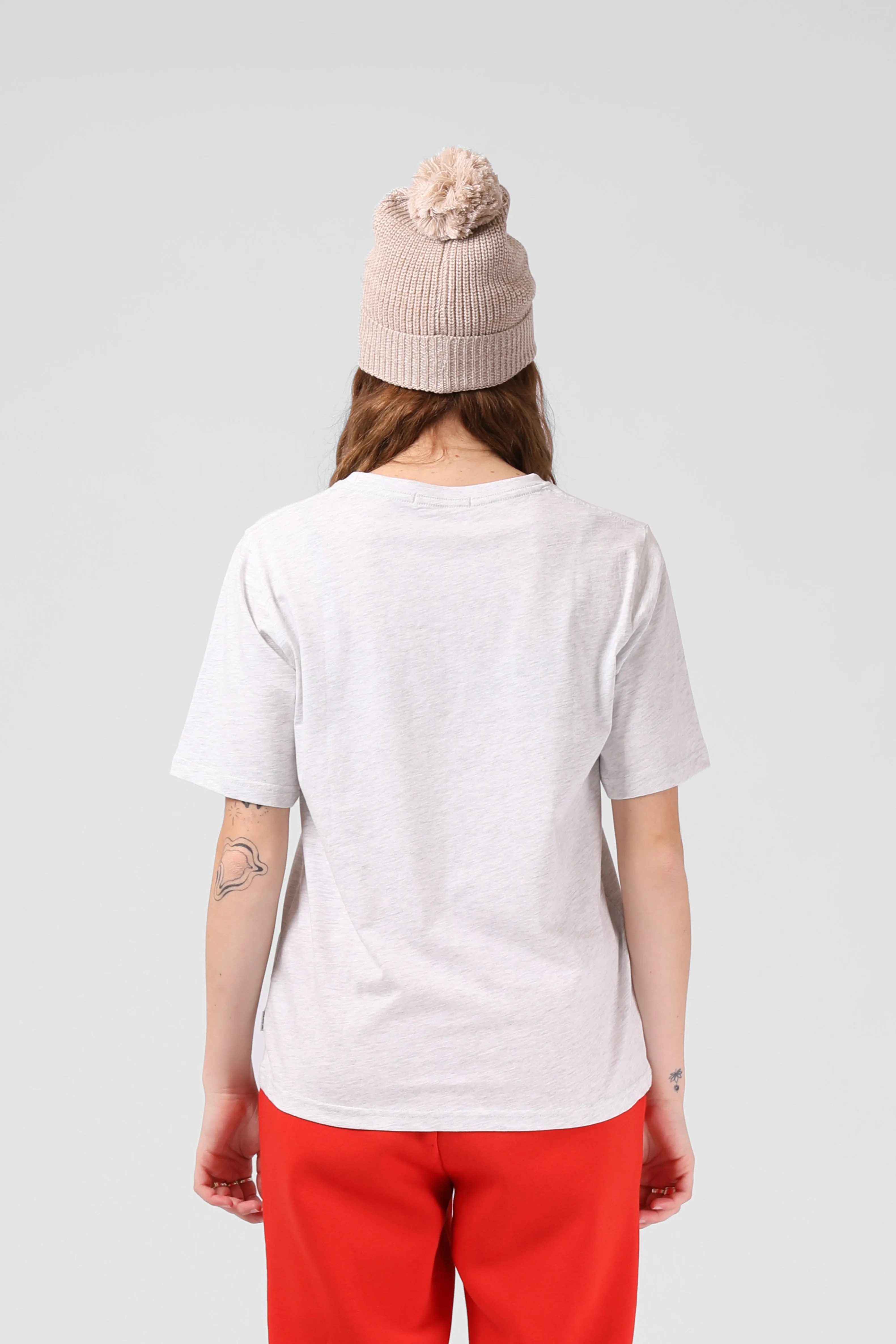 BBall Tee - White Marl