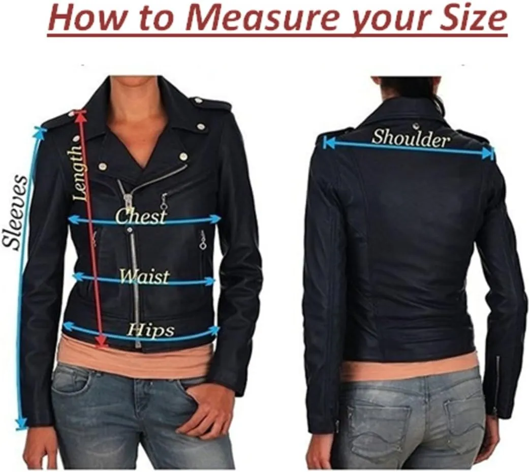 Benjer Skins Women's Leather Jacket Stylish Motorcycle Biker Genuine Lambskin 31