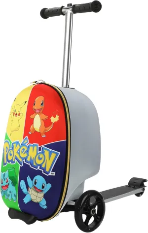 Bioworld Pokemon Character Art Scooter Youth Rolling Carry On Luggage