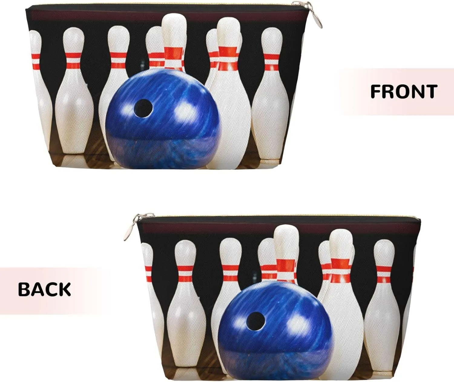 Bowling Leather Travel Wash Bag, Stylish And Durable, Easy To Carry