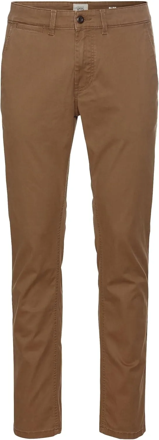 camel active Men's Slim Fit Chino, brown, 31W / 34L