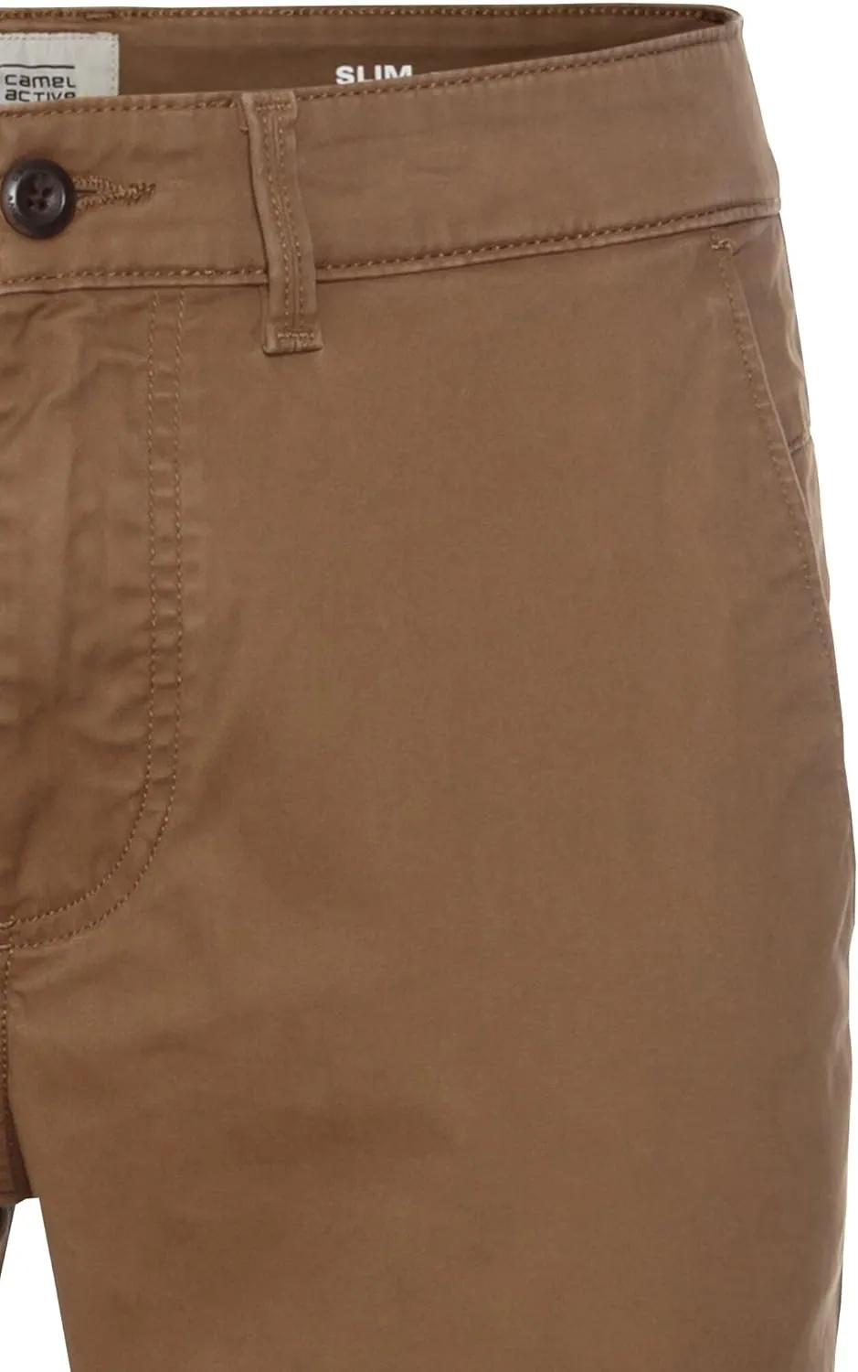 camel active Men's Slim Fit Chino, brown, 31W / 34L
