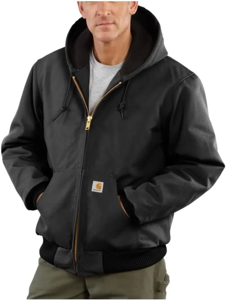 Carhartt Men's Loose Fit Firm Duck Insulated Flannel-Lined Active Jacket