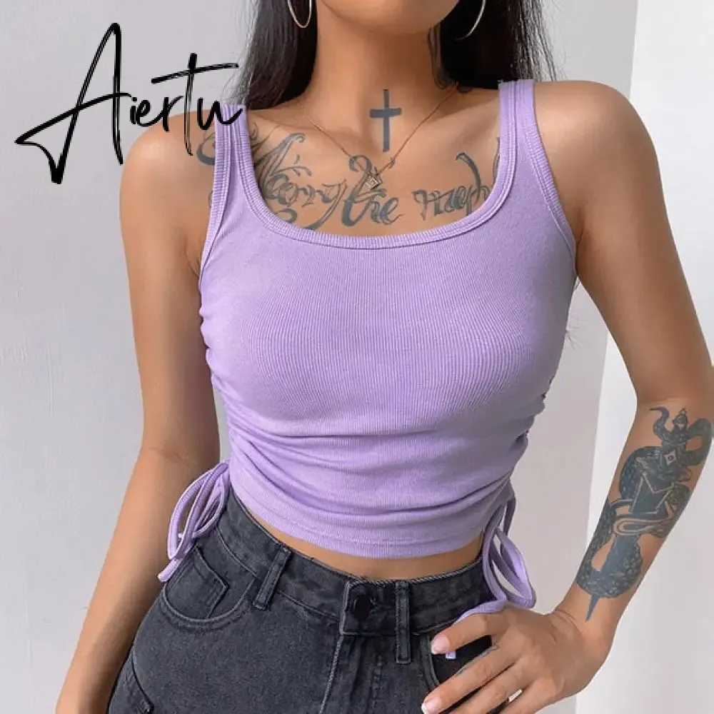Casual Solid O-Neck Long Sleeve Crop Top Women Pullover Side Drawstring Sweatshirt Ruched White T-Shirt Tee Shirt Women Clothing