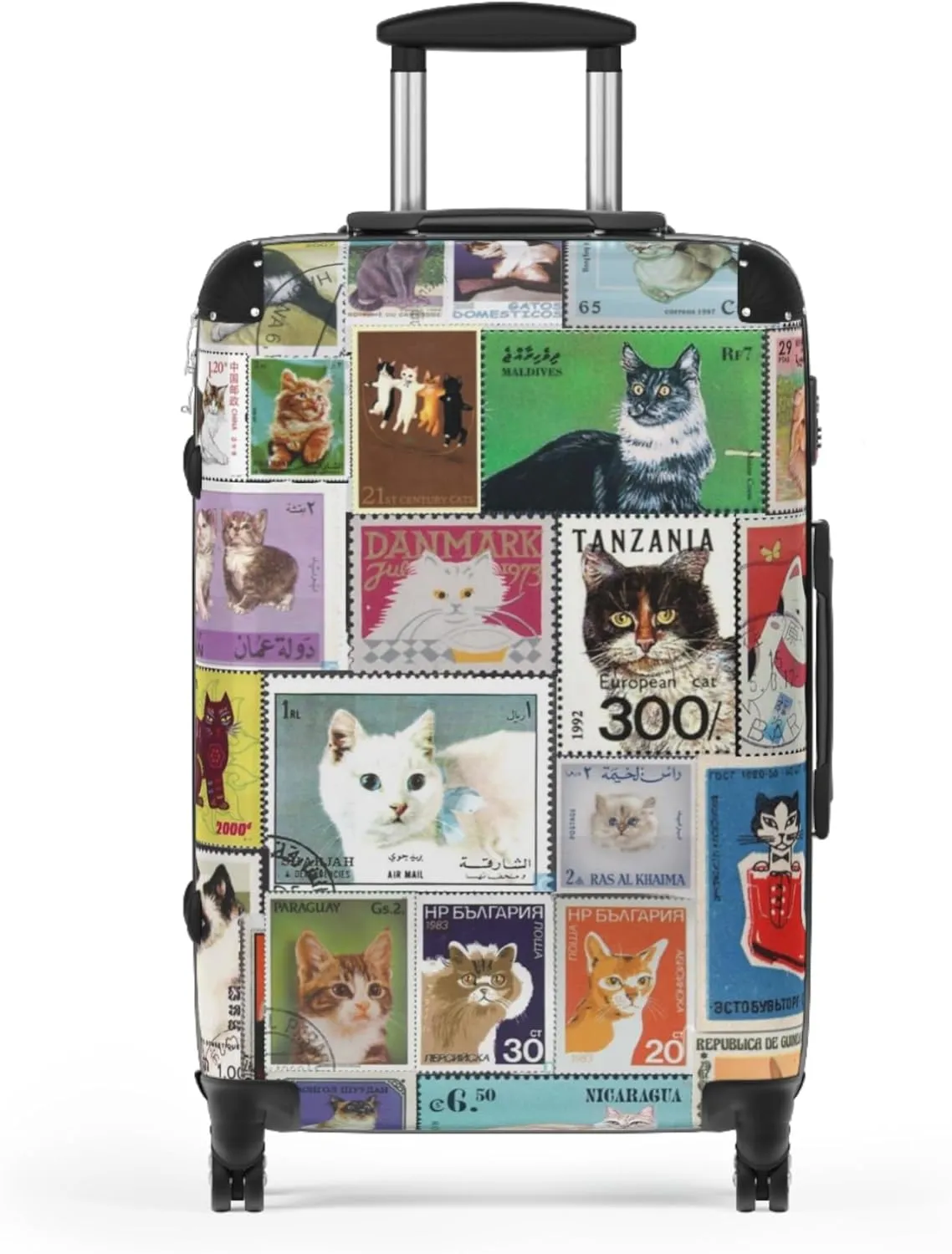 Cat-Themed Suitcase - Travel with Style! Perfect for Cat Lovers, Pet Owners, Vacation, Gifts, Unique Luggage