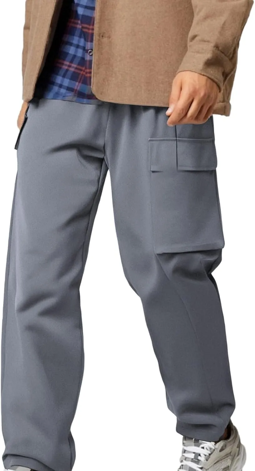 Chinos Pants Men Tactical Pajama Hiking Outfits Public Shorts Elastic Waist Basketball Motorcycle Wide Leg Football