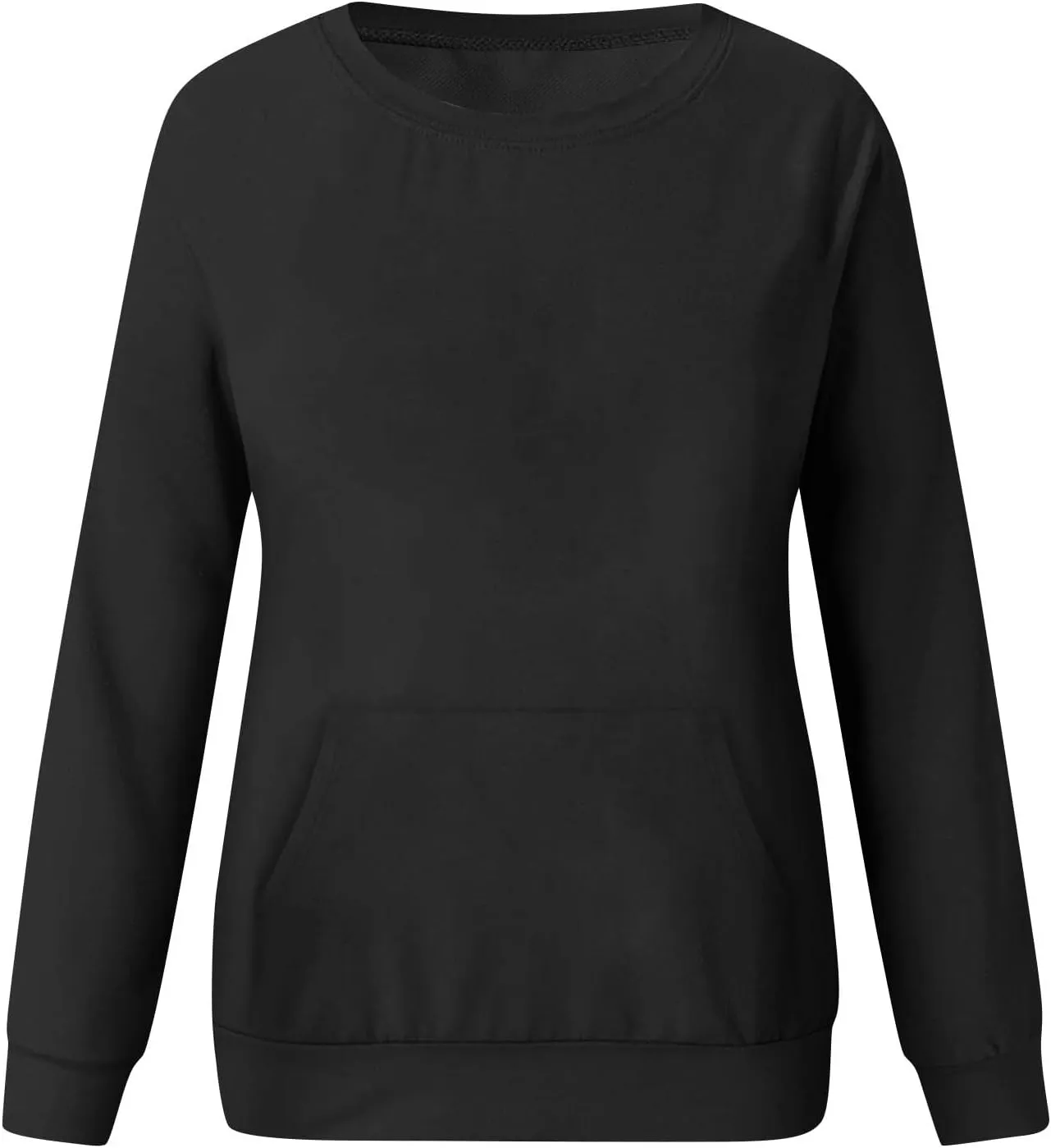 Crewneck Sweatshirts Women Fleece Oversized Hoodie Basic Trendy Hoodies Vintage Comfy Preppy Sweatshirt with Pockets
