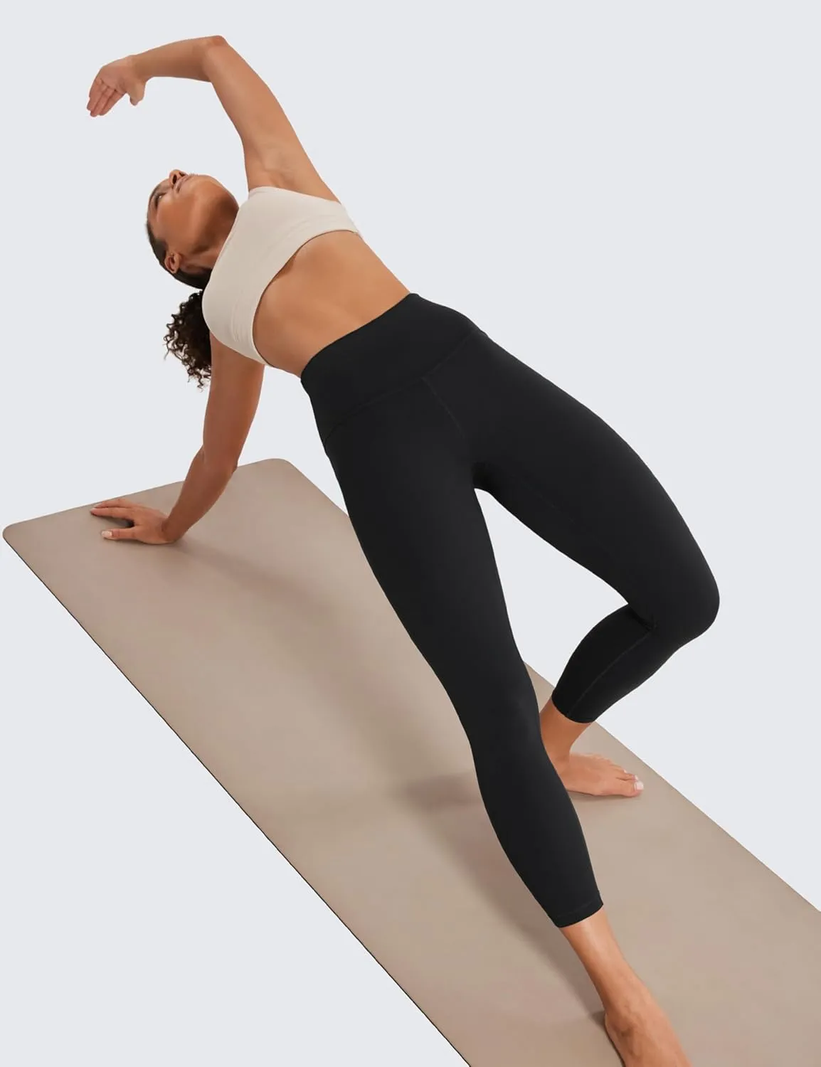 CRZ YOGA Butterluxe High Waisted Capris Workout Leggings for Women 23'' - Lounge Buttery Soft Yoga Pants