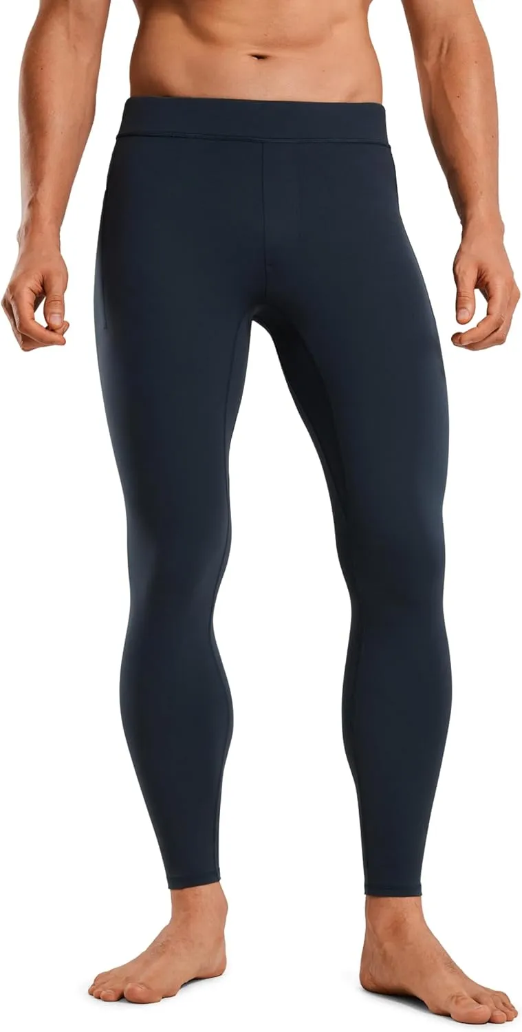 CRZ YOGA Butterluxe Mens Leggings with Pockets 27" Buttery Soft Yoga Pants Workout Running Tights