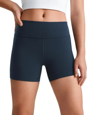 CRZ YOGA Girls Butterluxe Athletic Biker Shorts - Kids Teen High Waist Lounge Active Dance Yoga Running Buttery Soft