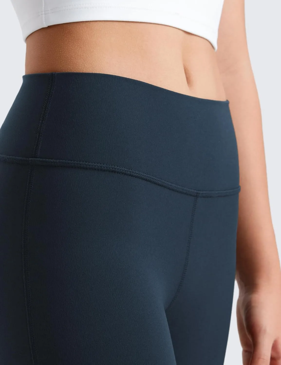 CRZ YOGA Girls Butterluxe Athletic Biker Shorts - Kids Teen High Waist Lounge Active Dance Yoga Running Buttery Soft