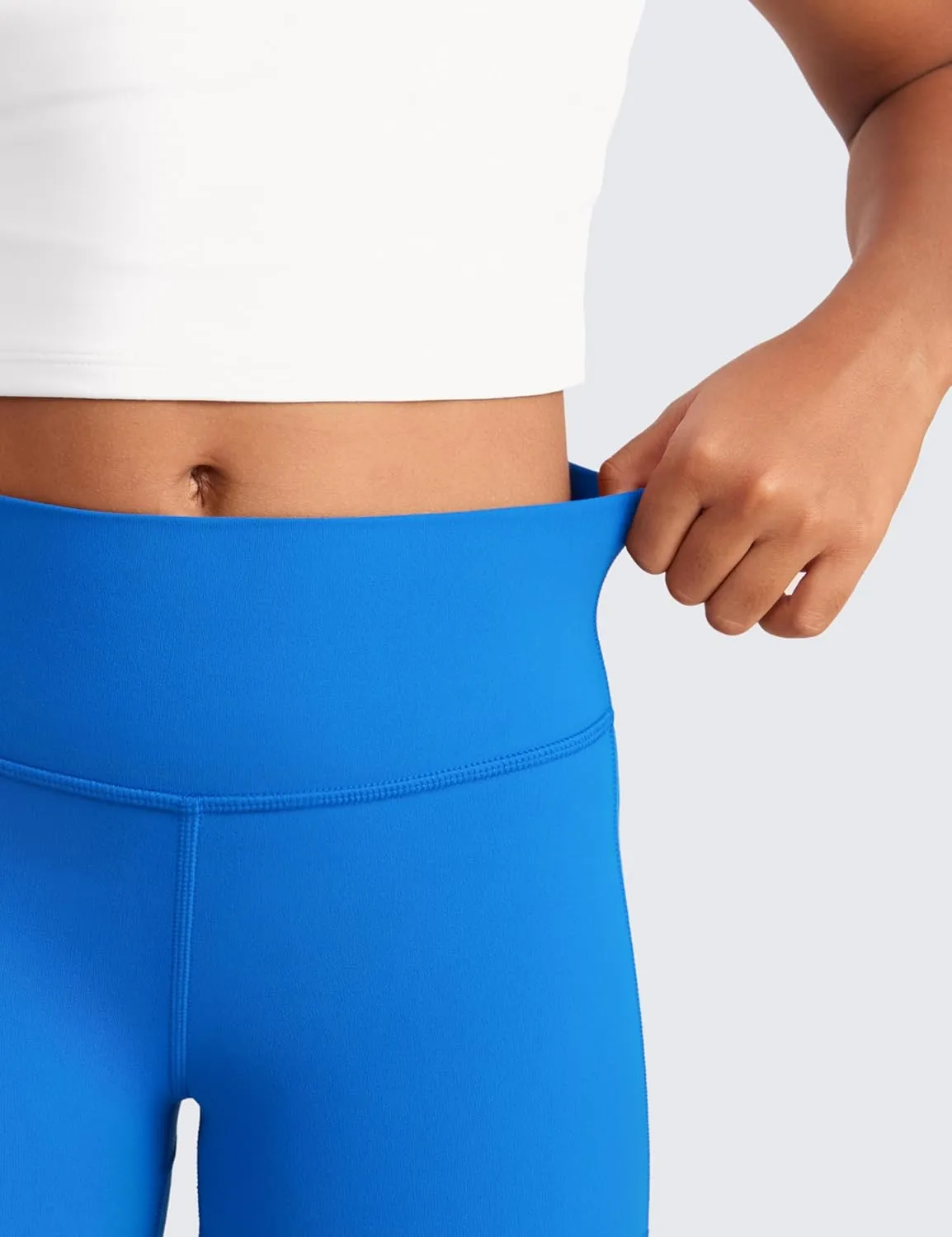 CRZ YOGA Girls Butterluxe Athletic Biker Shorts - Kids Teen High Waist Lounge Active Dance Yoga Running Buttery Soft