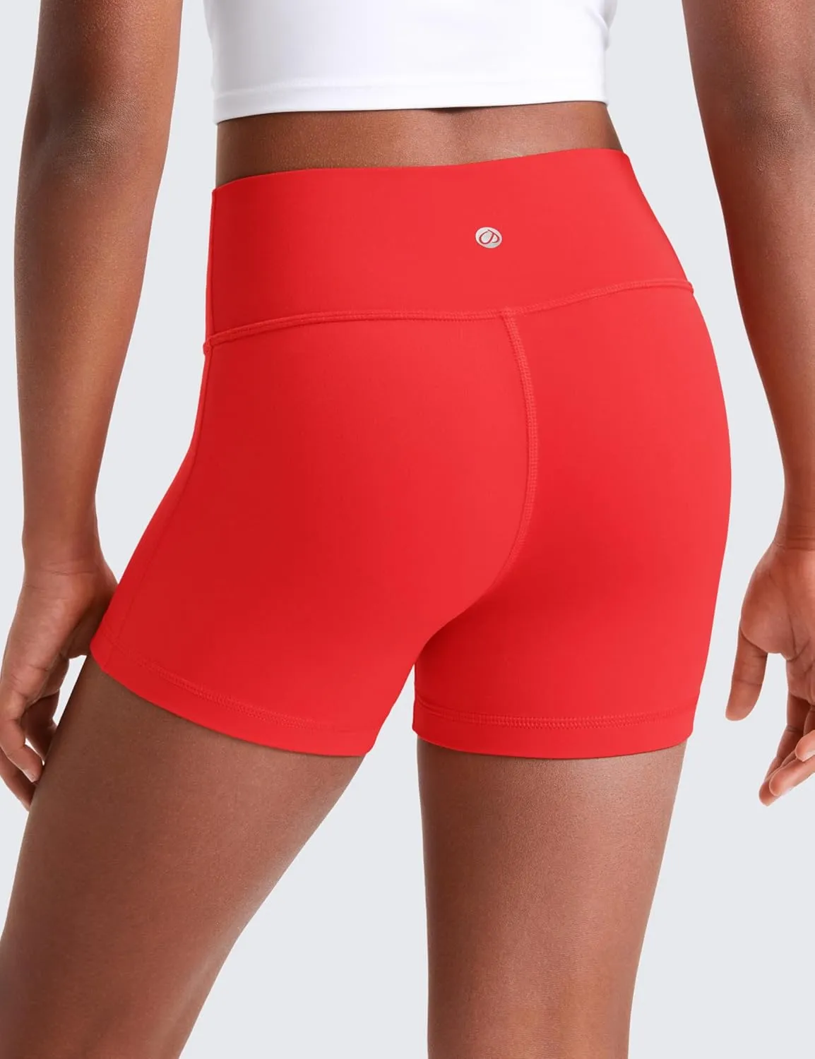 CRZ YOGA Girls Butterluxe Athletic Biker Shorts - Kids Teen High Waist Lounge Active Dance Yoga Running Buttery Soft