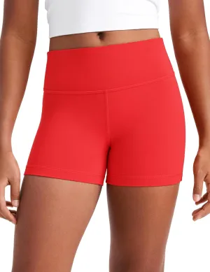 CRZ YOGA Girls Butterluxe Athletic Biker Shorts - Kids Teen High Waist Lounge Active Dance Yoga Running Buttery Soft