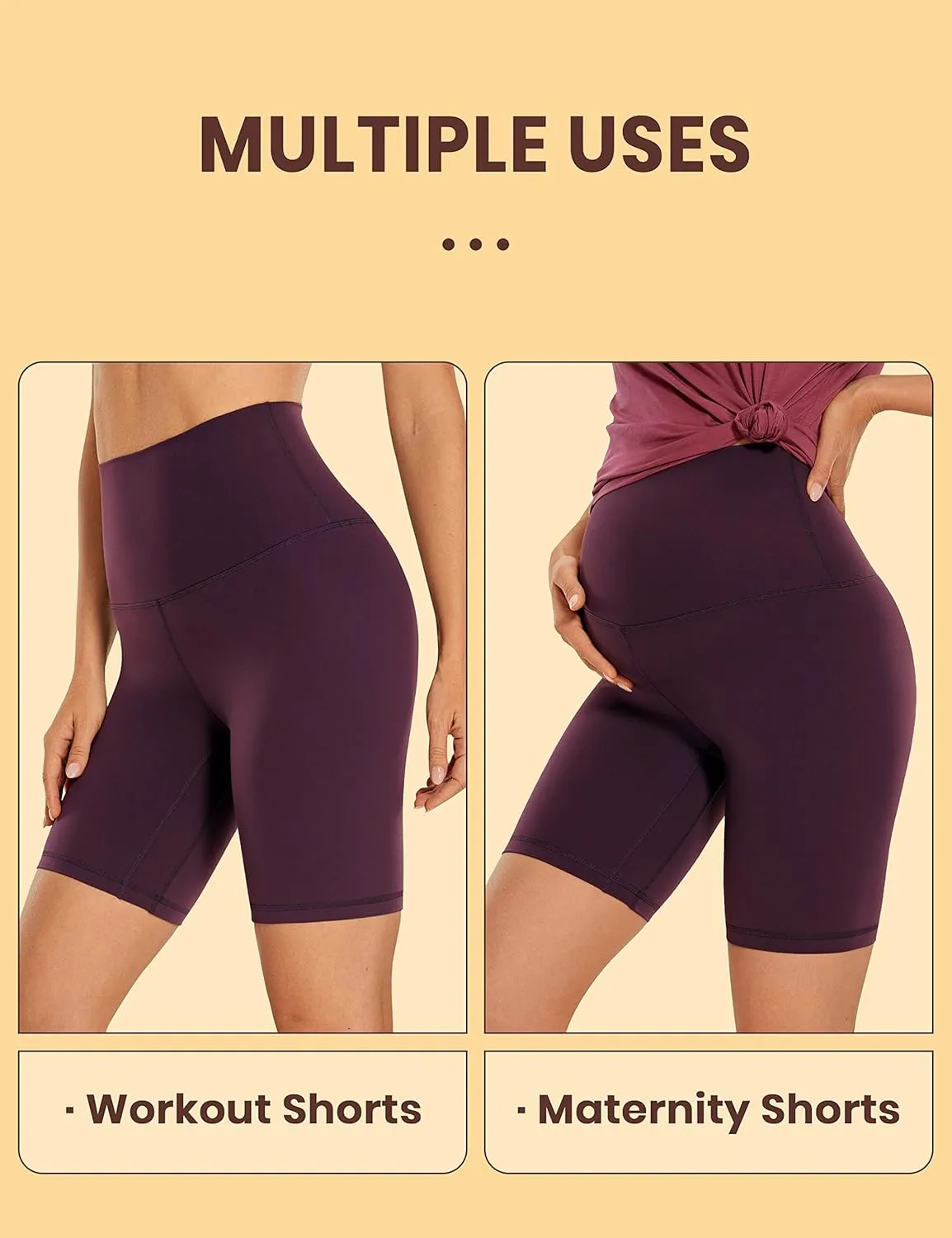 CRZ YOGA Super High Waisted Butterluxe Womens Biker Shorts 6 Inches - Buttery Soft Workout Yoga Over Belly
