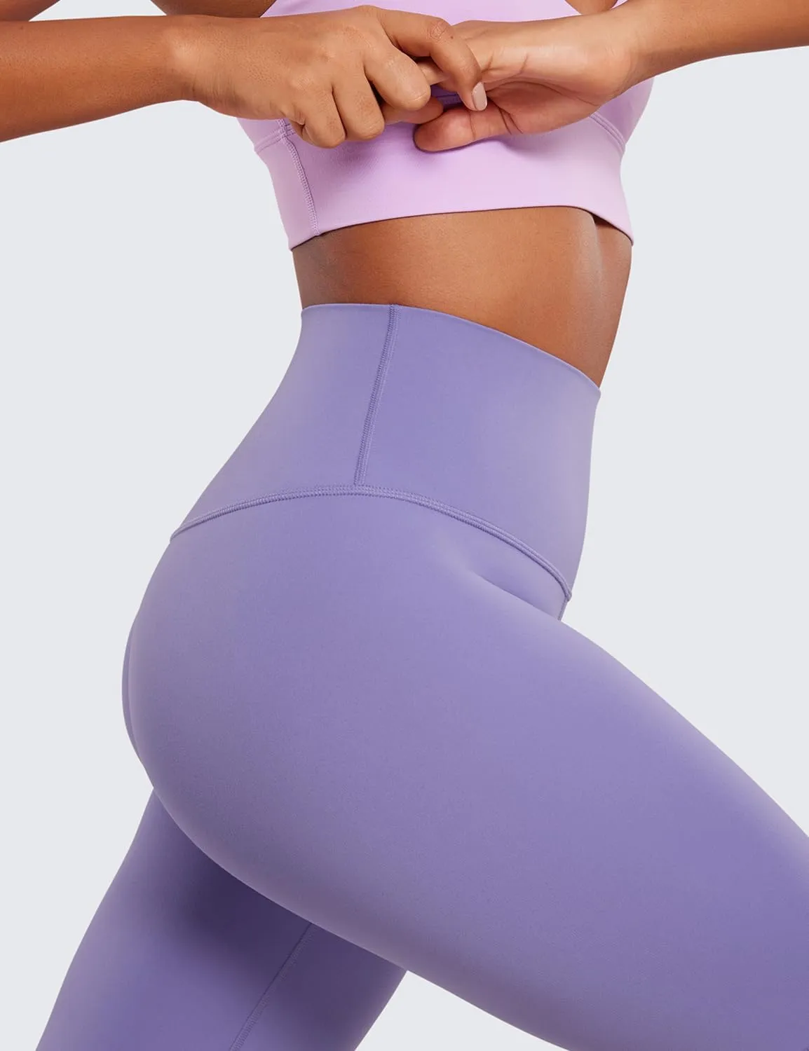CRZ YOGA Womens Butterluxe Biker Shorts 10'' - High Waisted Workout Volleyball Yoga Spandex Buttery Soft