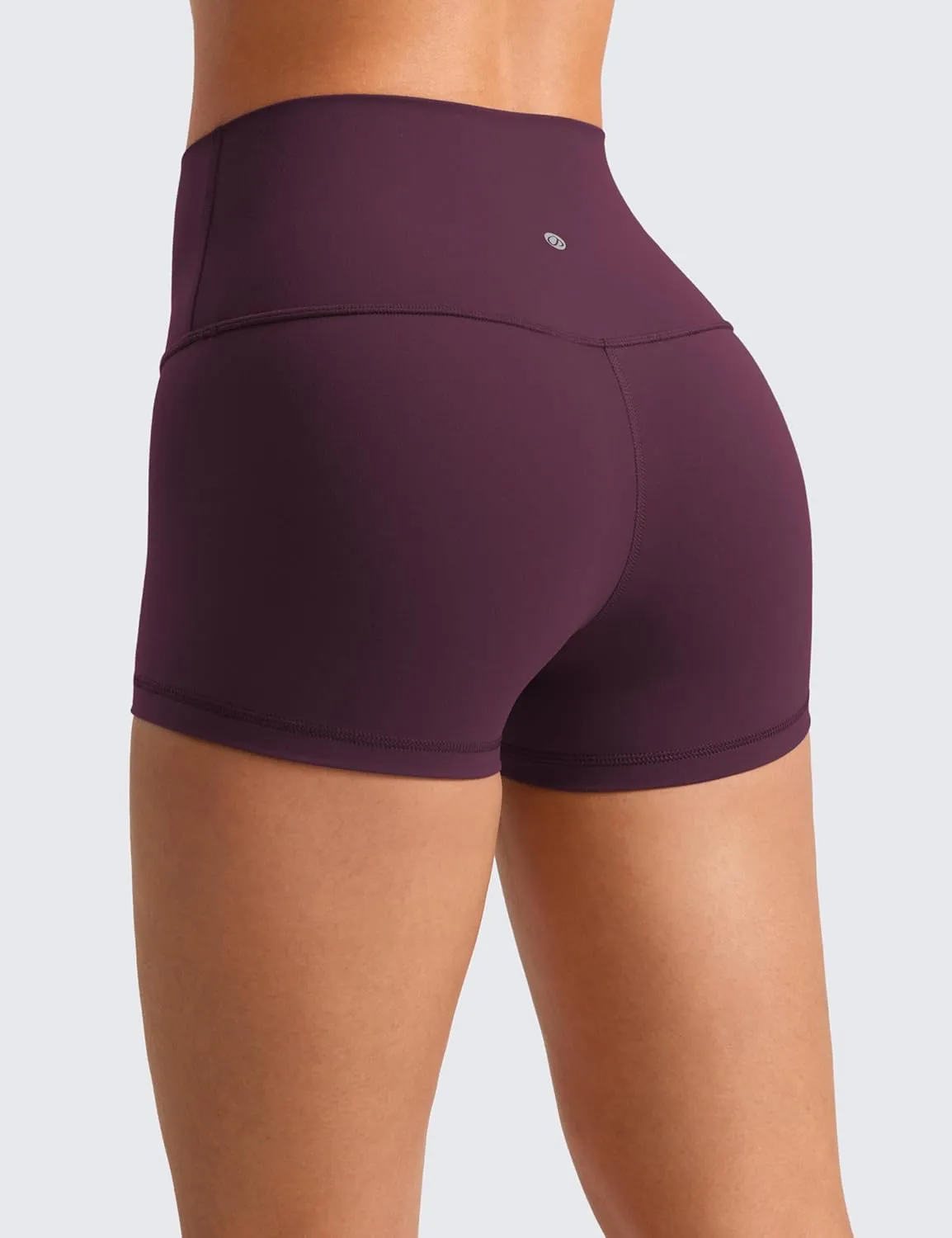 CRZ YOGA Womens Butterluxe Biker Shorts 2.5 Inches - High Waisted Yoga Workout Running Volleyball Spandex Booty