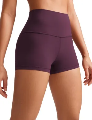 CRZ YOGA Womens Butterluxe Biker Shorts 2.5 Inches - High Waisted Yoga Workout Running Volleyball Spandex Booty