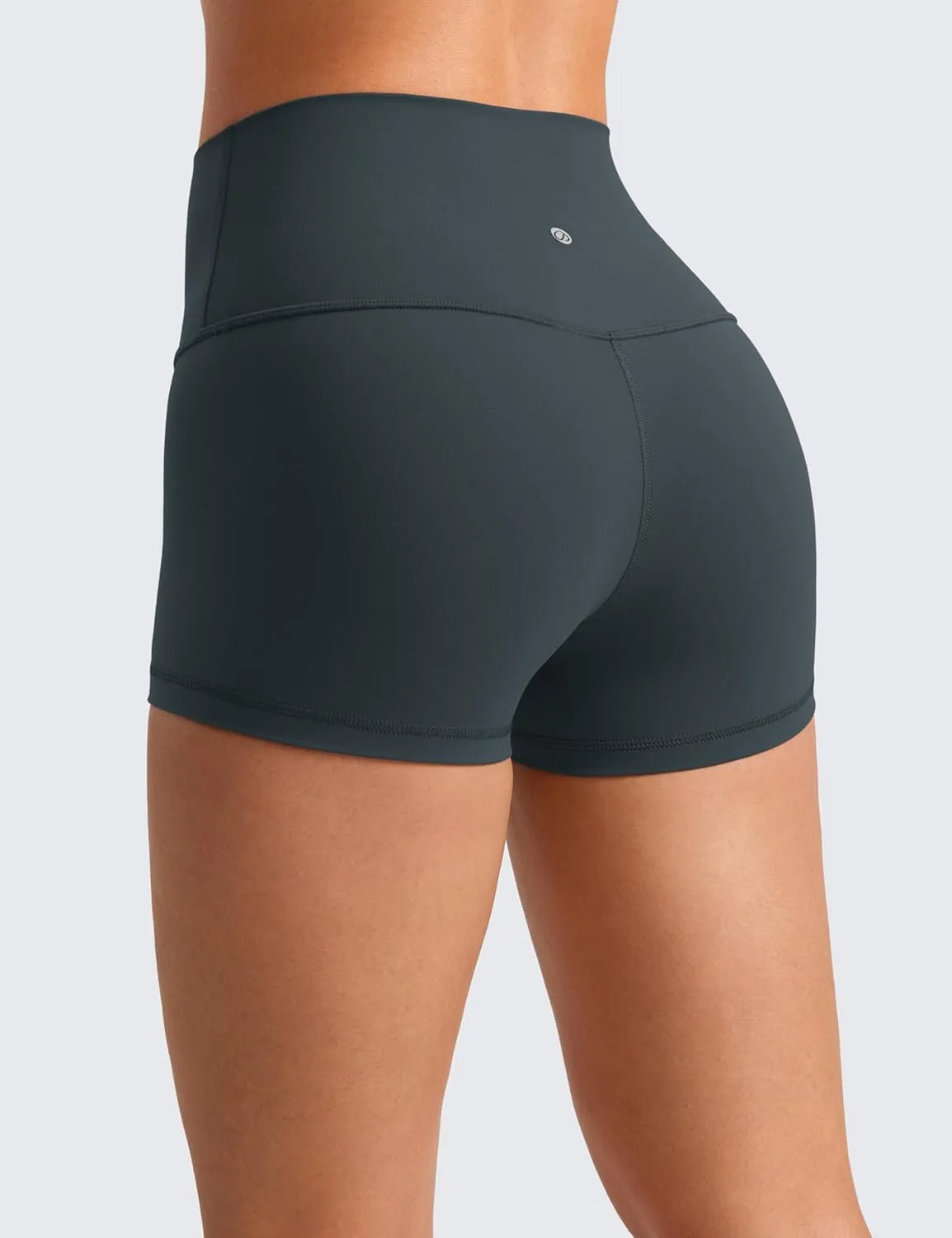 CRZ YOGA Womens Butterluxe Biker Shorts 2.5 Inches - High Waisted Yoga Workout Running Volleyball Spandex Booty