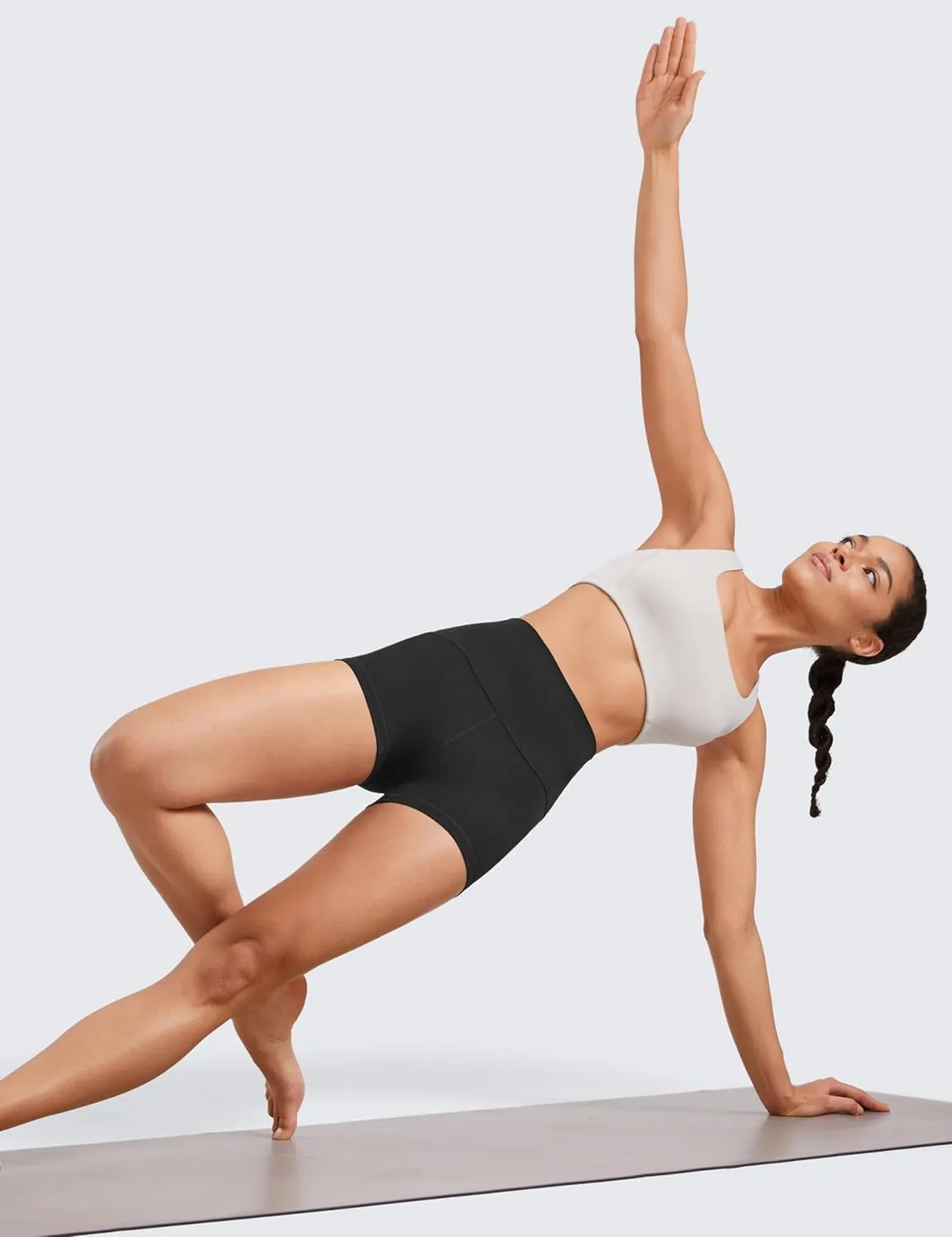 CRZ YOGA Womens Butterluxe Biker Shorts 2.5 Inches - High Waisted Yoga Workout Running Volleyball Spandex Booty