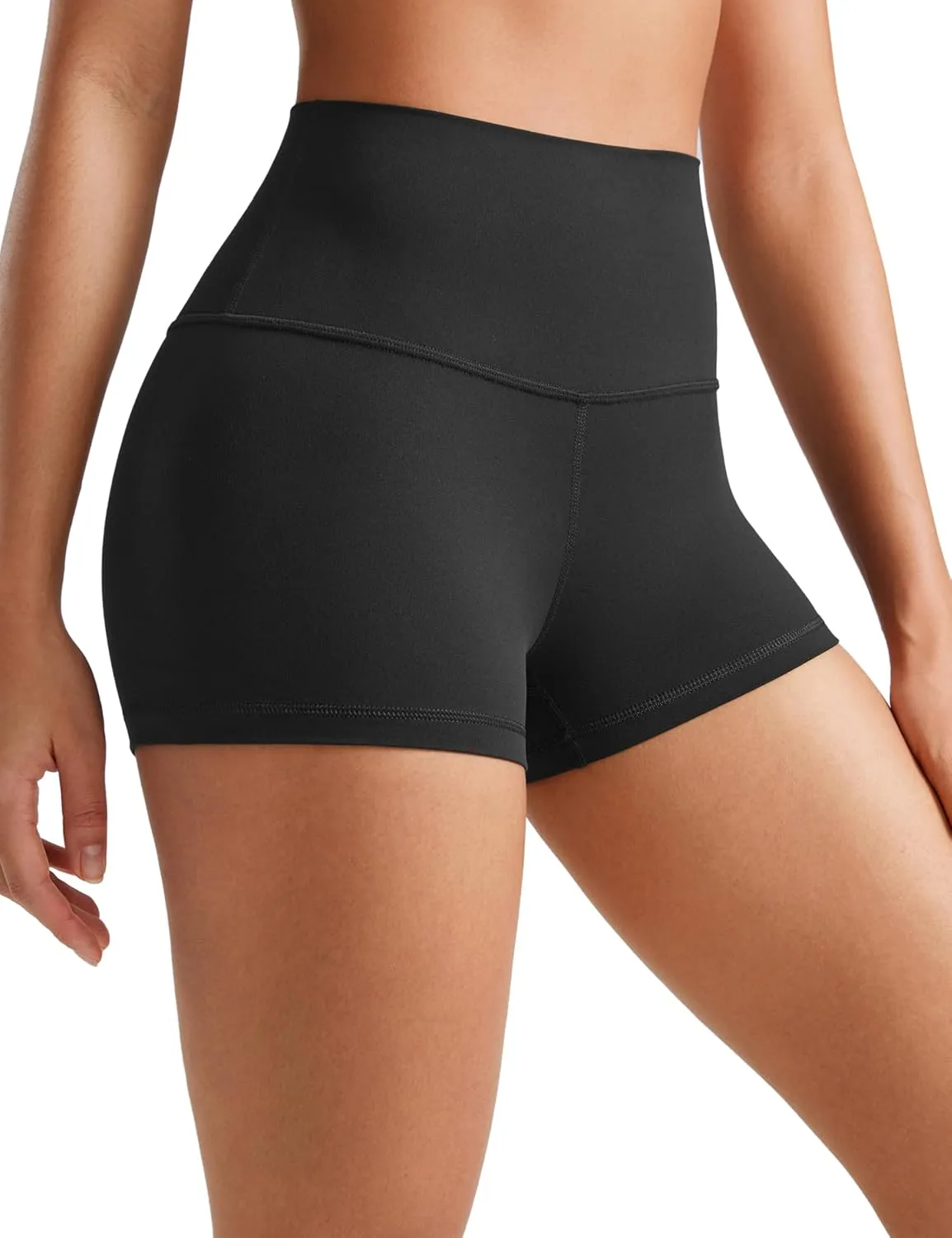 CRZ YOGA Womens Butterluxe Biker Shorts 2.5 Inches - High Waisted Yoga Workout Running Volleyball Spandex Booty