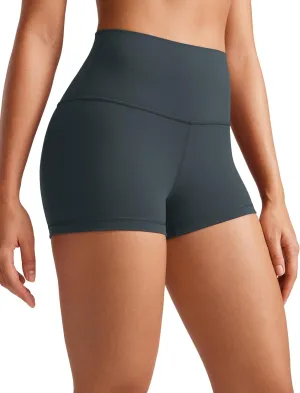 CRZ YOGA Womens Butterluxe Biker Shorts 2.5 Inches - High Waisted Yoga Workout Running Volleyball Spandex Booty