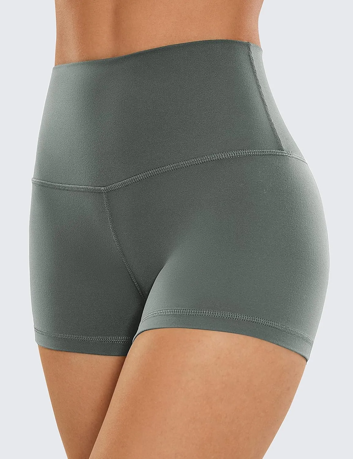 CRZ YOGA Womens Butterluxe Biker Shorts 2.5 Inches - High Waisted Yoga Workout Running Volleyball Spandex Booty