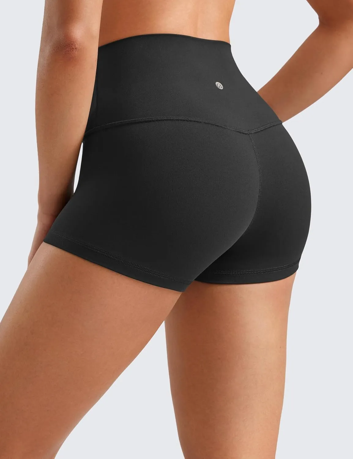 CRZ YOGA Womens Butterluxe Biker Shorts 2.5 Inches - High Waisted Yoga Workout Running Volleyball Spandex Booty