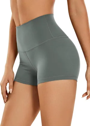 CRZ YOGA Womens Butterluxe Biker Shorts 2.5 Inches - High Waisted Yoga Workout Running Volleyball Spandex Booty